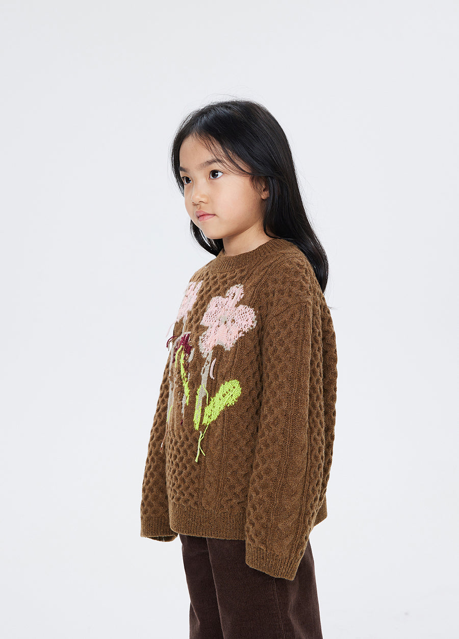 Sweater / jnby by JNBY Floral-pattern Oversize Jumper