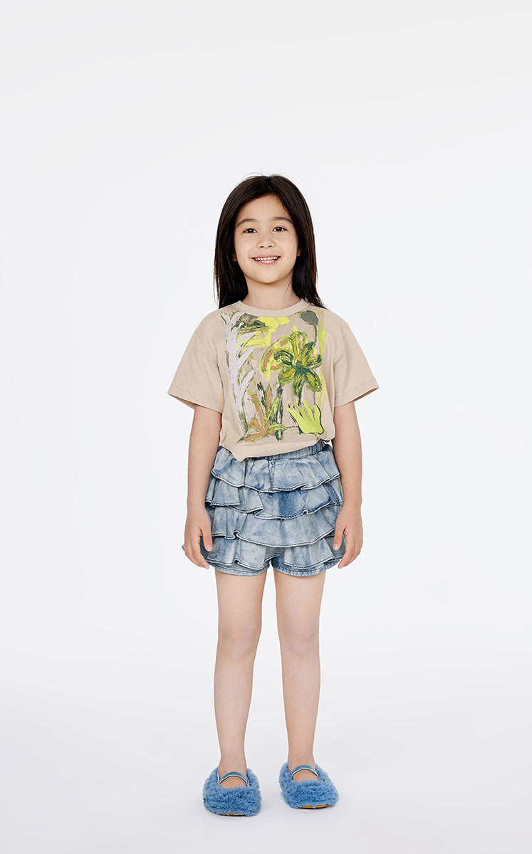T-Shirt / jnby by JNBY Artistic Floral Cotton Tee