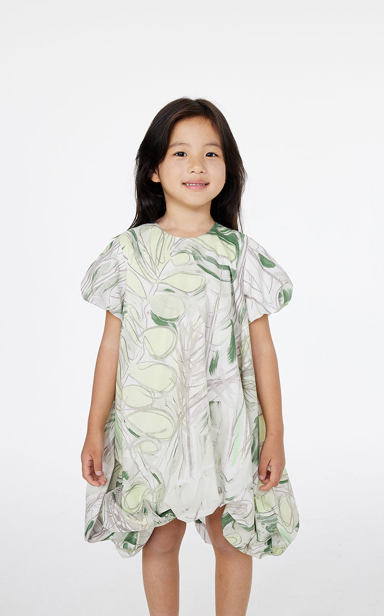 Dress / jnby by JNBY - Bubble Girl Pleated Cotton Dress