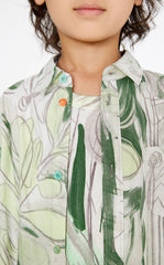 Shirt / jnby by JNBY Spring Grass Floral Cotton Shirt