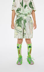 Shorts / jnby by JNBY Spring Grass Linen Cuffed Shorts