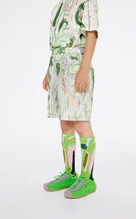 Shorts / jnby by JNBY Spring Grass Linen Cuffed Shorts