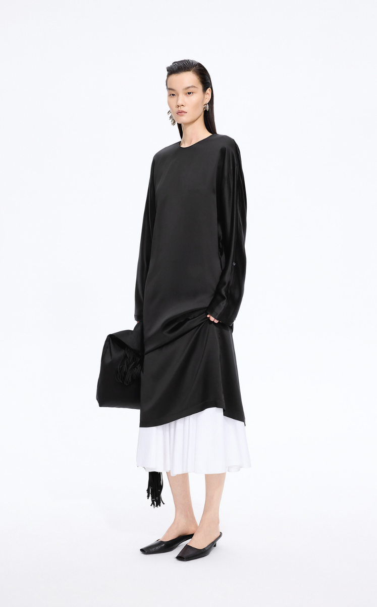 Dress / JNBY Acetate Blend Oversized T-Dress