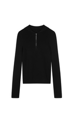 Sweater / JNBY Wool Slim Fit Half-Zip Hooded Pullover