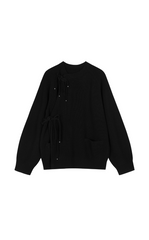 Sweater / JNBY Raglan-Sleeve Cardigan with Chinese Button Closure