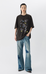 T-shirt / JNBY Blossom Silhouette Loose-Fit Cotton T-Shirt