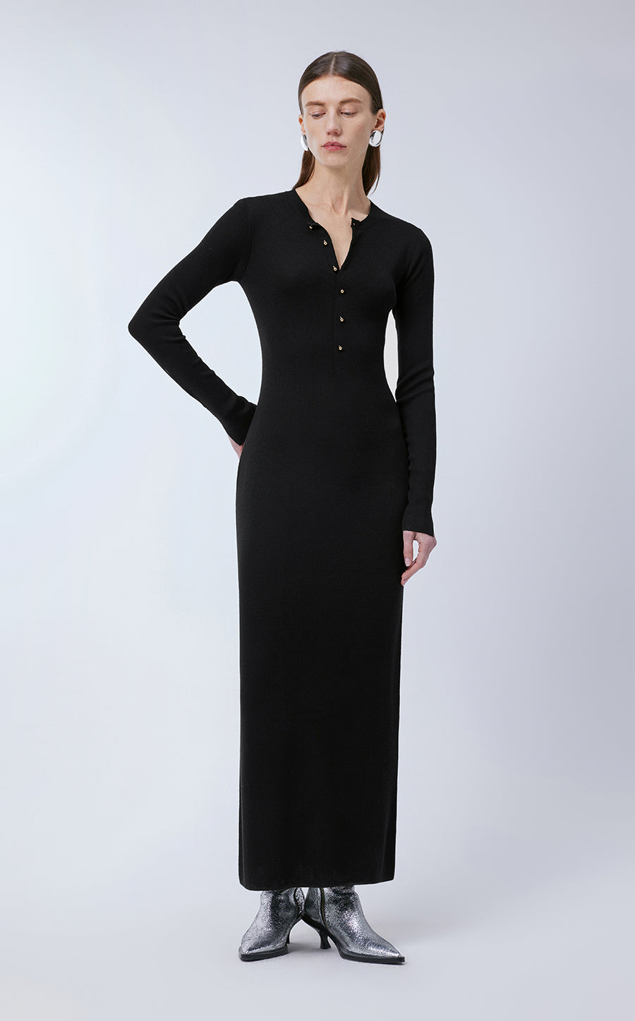 Dress / JNBY Wool Fitted Ankle-length Dress