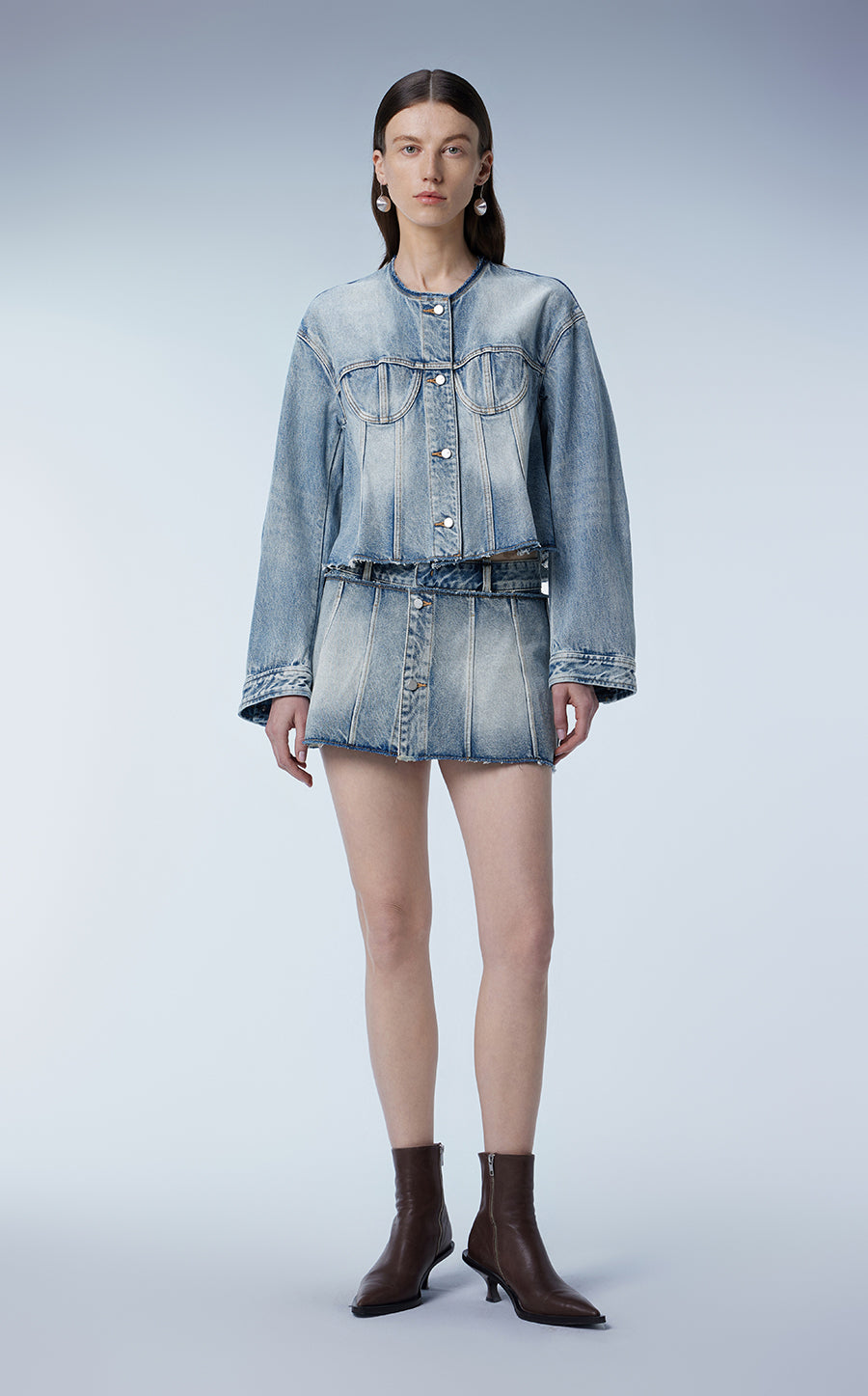 Pants / JNBY Cotton Denim Short Shorts