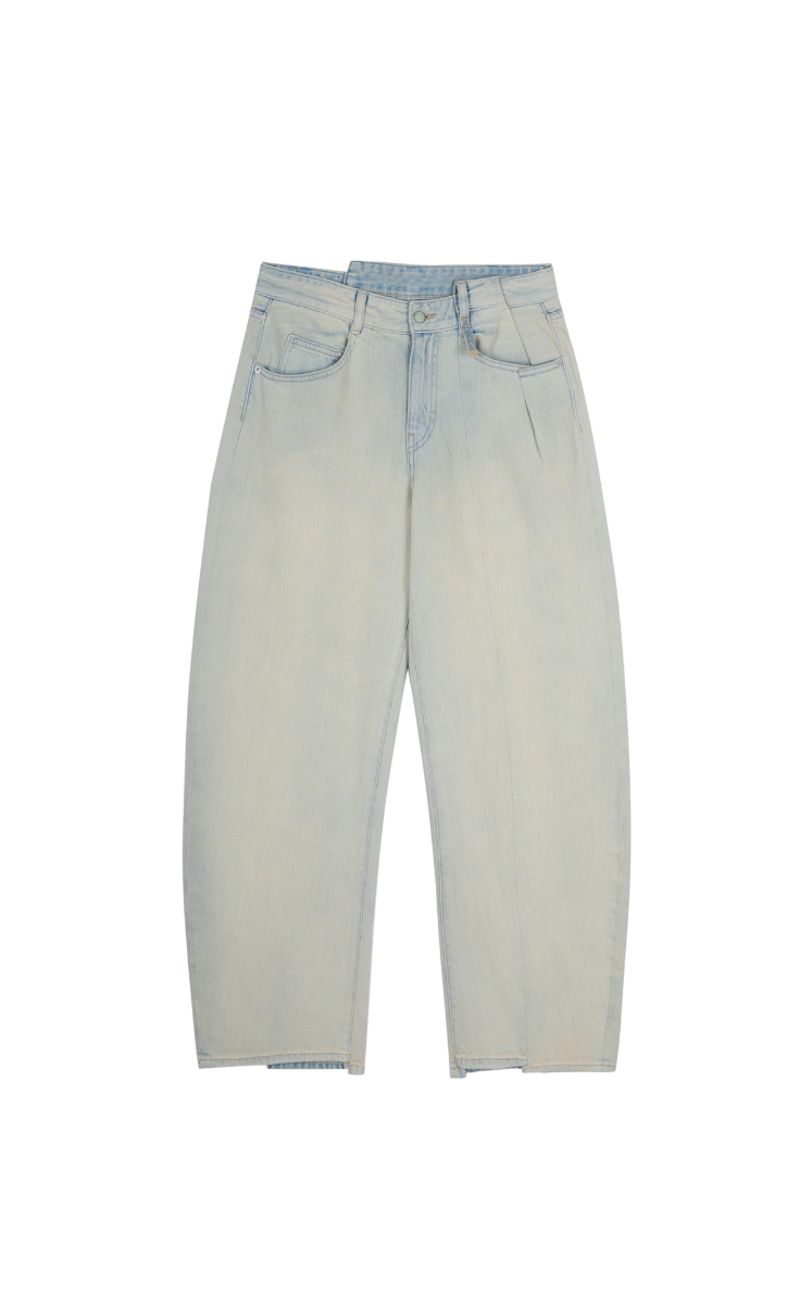 Pants / JNBY Cuffed Banana Fit Ultra-Long Denim Trousers