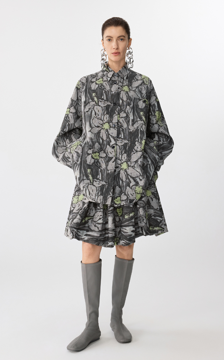 Shirt / JNBY Hand-Painted Acrylic Daffodil  Shirt