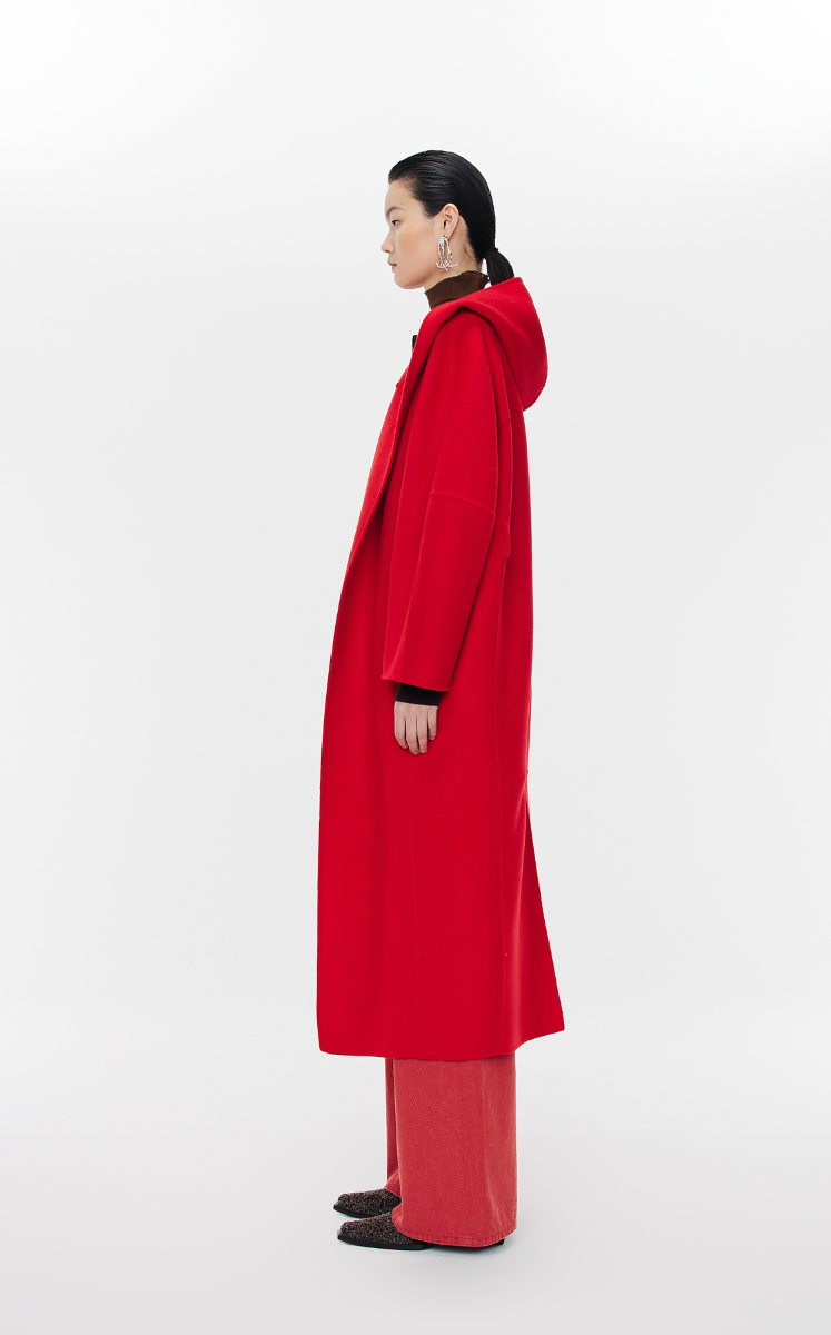 Coat / JNBY H-Silhouette Wool-Cashmere Coat