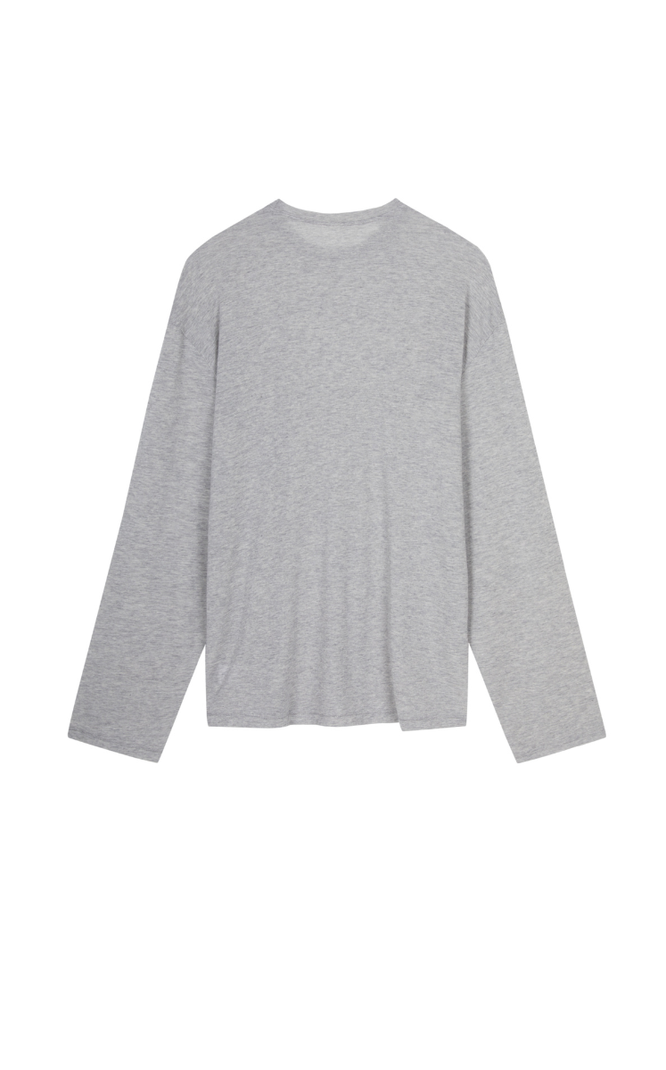 T-shirt / JNBY Tencel-Cashmere Relaxed Fit Long Sleeve T-Shirt