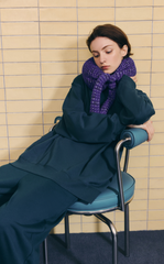 Neck Pillow / JNBYHOME Cotton-Poly Plaid Jacquard Neck Pillow