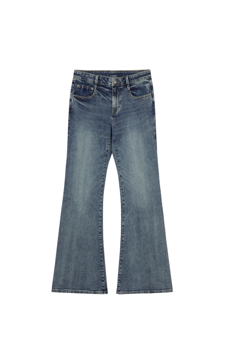 Pants / JNBY Flared Cuffed Denim Pants