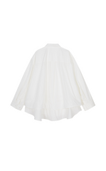 Shirt/JNBY Drawstring Oversized Cotton Poplin Shirt