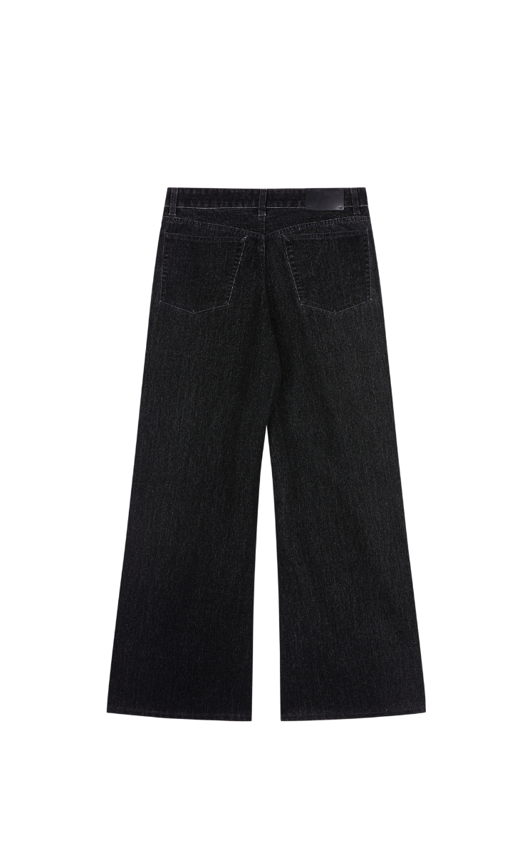 Pants / JNBY Velvet-Wash Wide-Leg Denim Pants