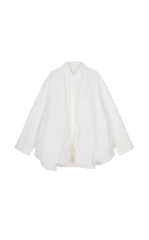 Shirt/JNBY Drawstring Oversized Cotton Poplin Shirt