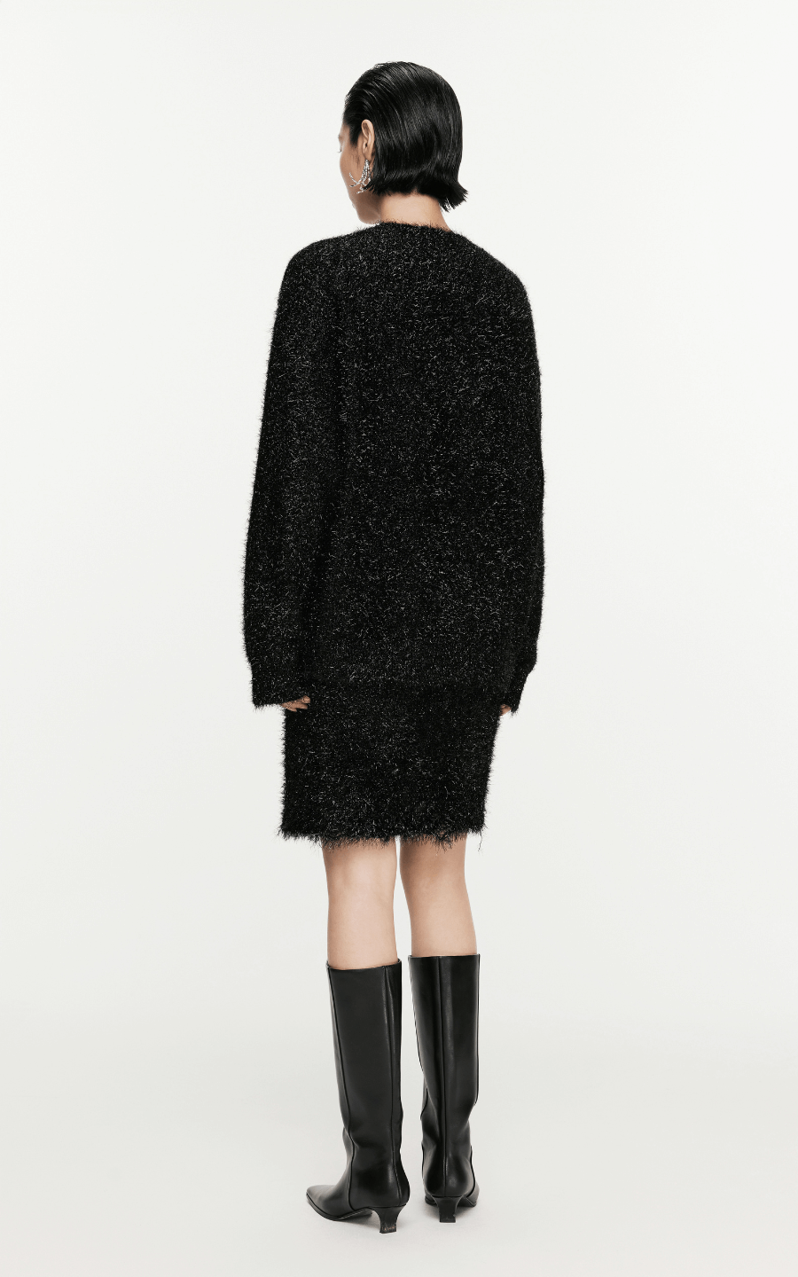 Skirt / JNBY Metallic Effect Knitted Straight Skirt