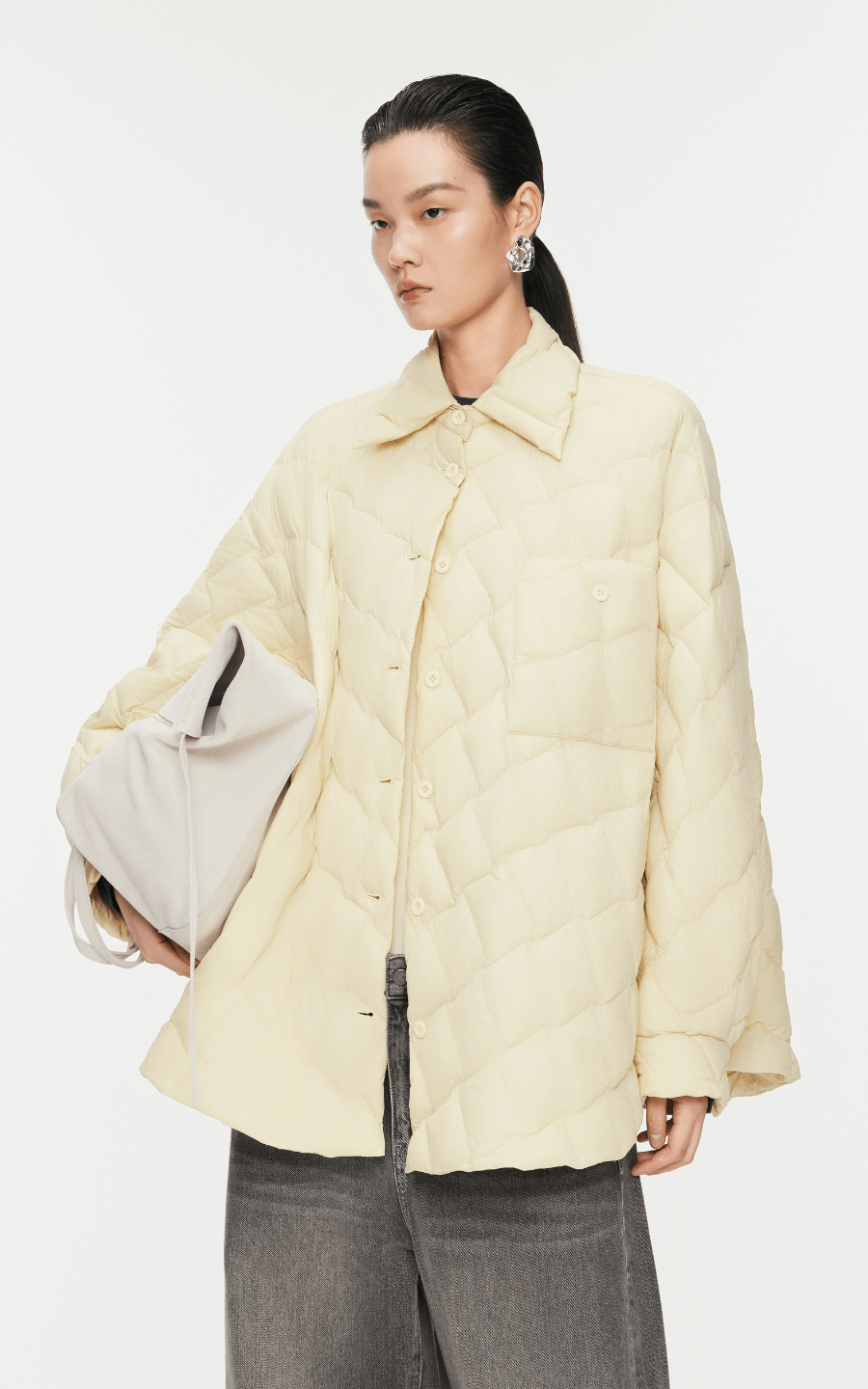 Coat / JNBY Oversize A-Type Light Down Jacket