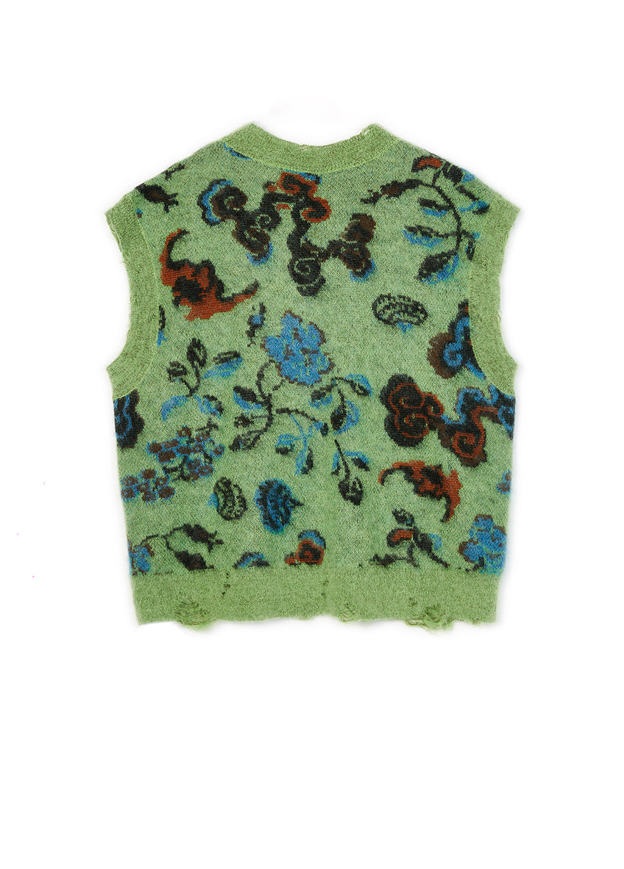 Vest / JNBY Oversized Mohair-blend Wool V-neck Vest