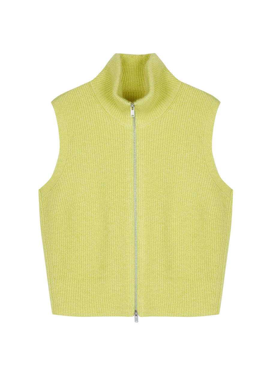 Vest / JNBY High-neck Wool-blend Mohair Vest