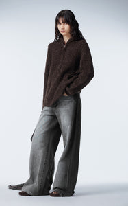 Sweater / JNBY Hooded Half-zip Sweater