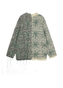 Sweater / JNBY Relaxed Star-print Mohair Pullover Sweater