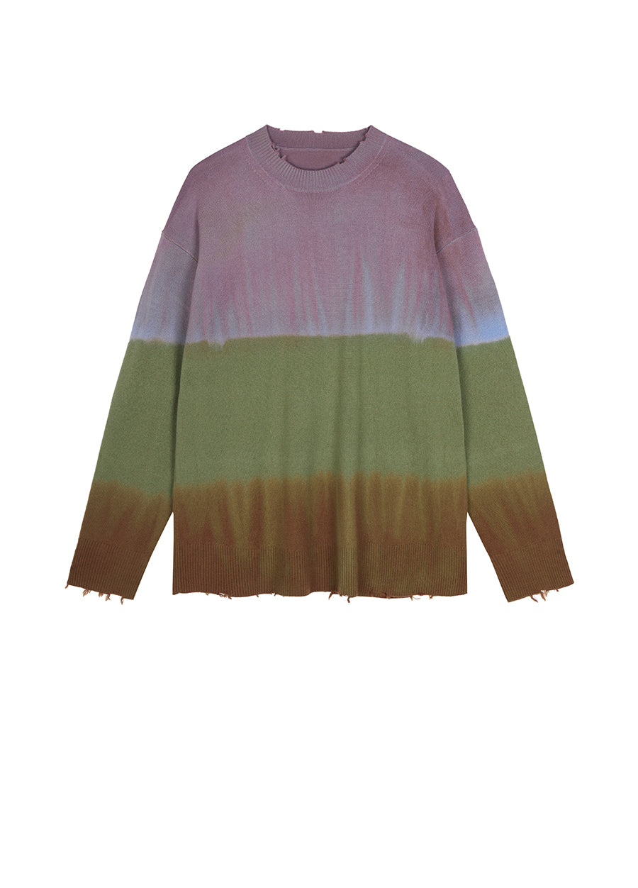 Sweater / JNBY Oversize Color Block Pullover Sweater