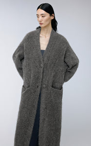 Sweater / JNBY Relaxed V-neck Alpaca Wool Cardigan