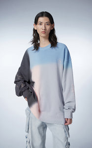 Sweatershirt / JNBY Oversize Color-block Cotton Pullover Sweatershirt