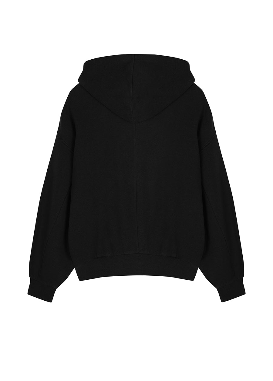 Sweatshirt / JNBY Relaxed Cardigan Hooded Sweatshirt