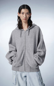 Sweatshirt / JNBY Relaxed Cardigan Hooded Sweatshirt