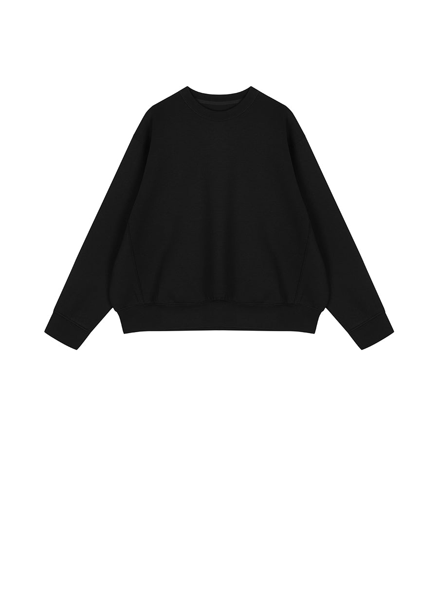 Sweatshirt / JNBY Relaxed Crew-neck Cotton Sweatshirt