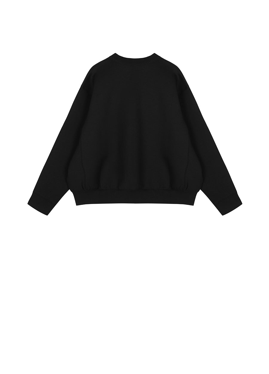 Sweatshirt / JNBY Relaxed Crew-neck Cotton Sweatshirt