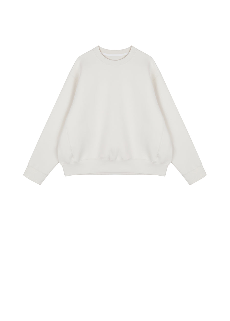 Sweatshirt / JNBY Relaxed Crew-neck Cotton Sweatshirt