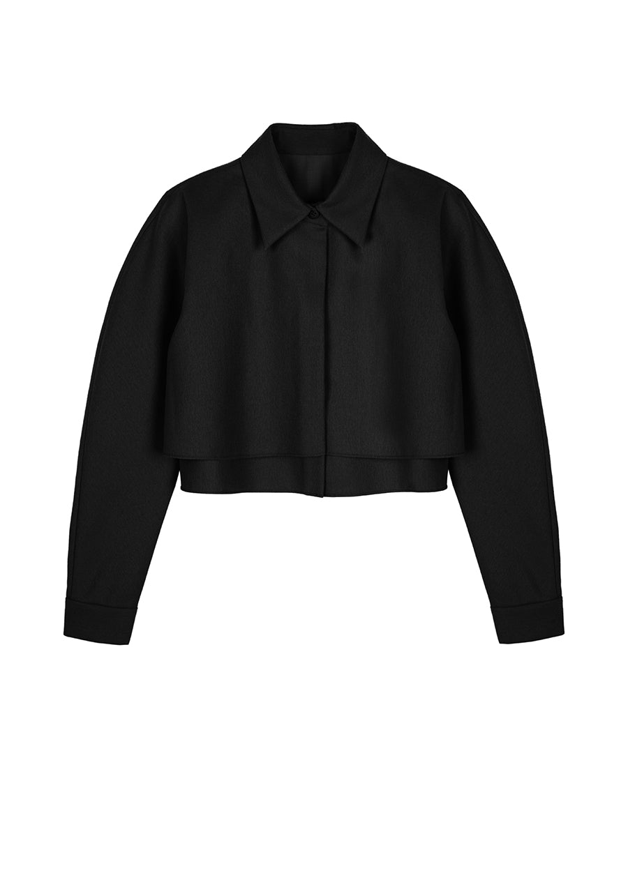 Coat / JNBY Cropped Wool Jacket