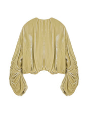 Coat / JNBY V-neck Silk Coat