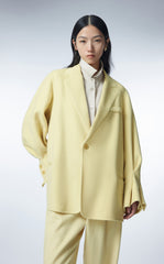 Blazer / JNBY Relaxed V-neck Blazer in Bell Sleeves