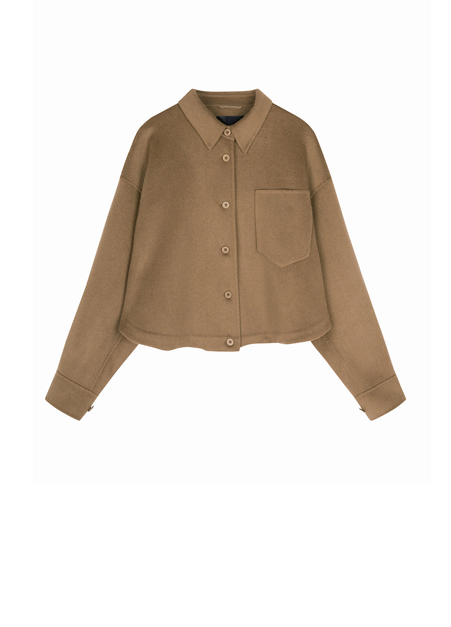 Coat / JNBY   Wool-blend Cashmere Cropped Jacket