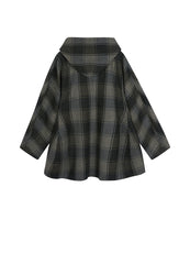 Coat / JNBY Retro Plaid Wool Coat