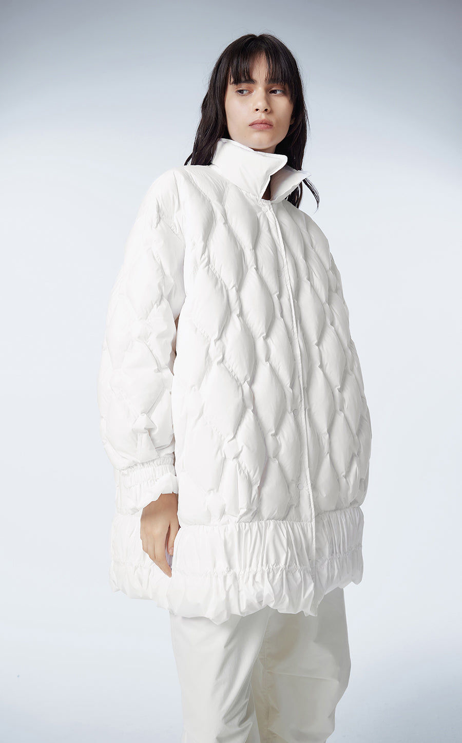 Coat / JNBY Oversize Bud-design Mid-length Down Coat