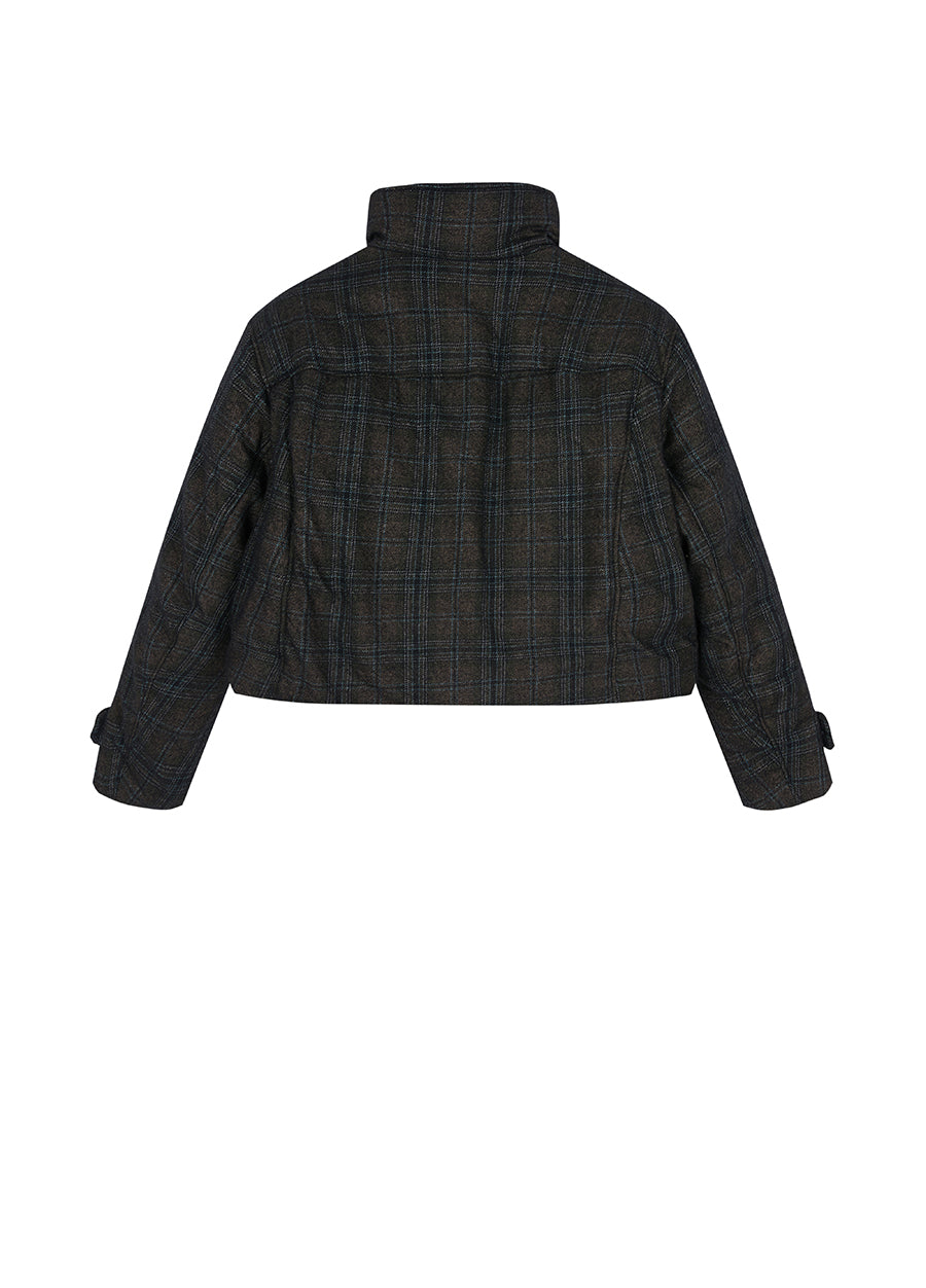 Coat / JNBY Oversized Plaid Down Coat