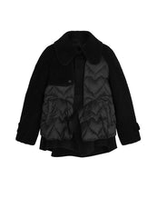 Coat / JNBY Patched Peter Pan-collar Down Coat