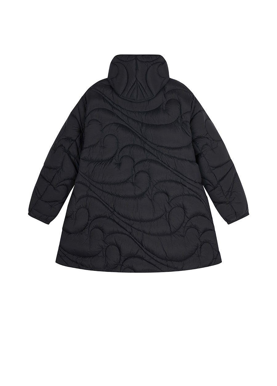 Coat / JNBY Mid-length Hooded Nylon Down Coat