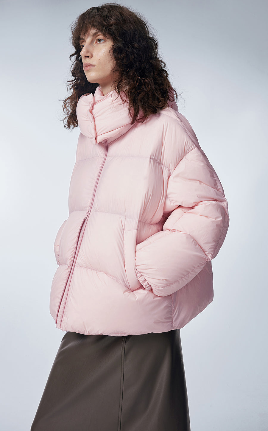 Coat / JNBY Relaxed  Hooded Goose Down Coat