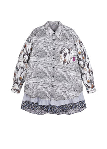 Coat / JNBY Mid-length Down Coat in Floral Pattern