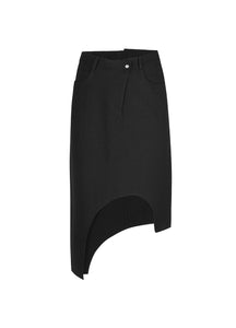 Skirt / JNBY Asymmetric Cut-out Midi Skirt