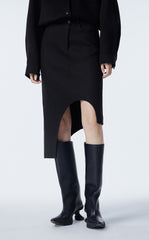 Skirt / JNBY Asymmetric Cut-out Midi Skirt