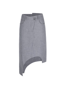 Skirt / JNBY Asymmetric Cut-out Midi Skirt