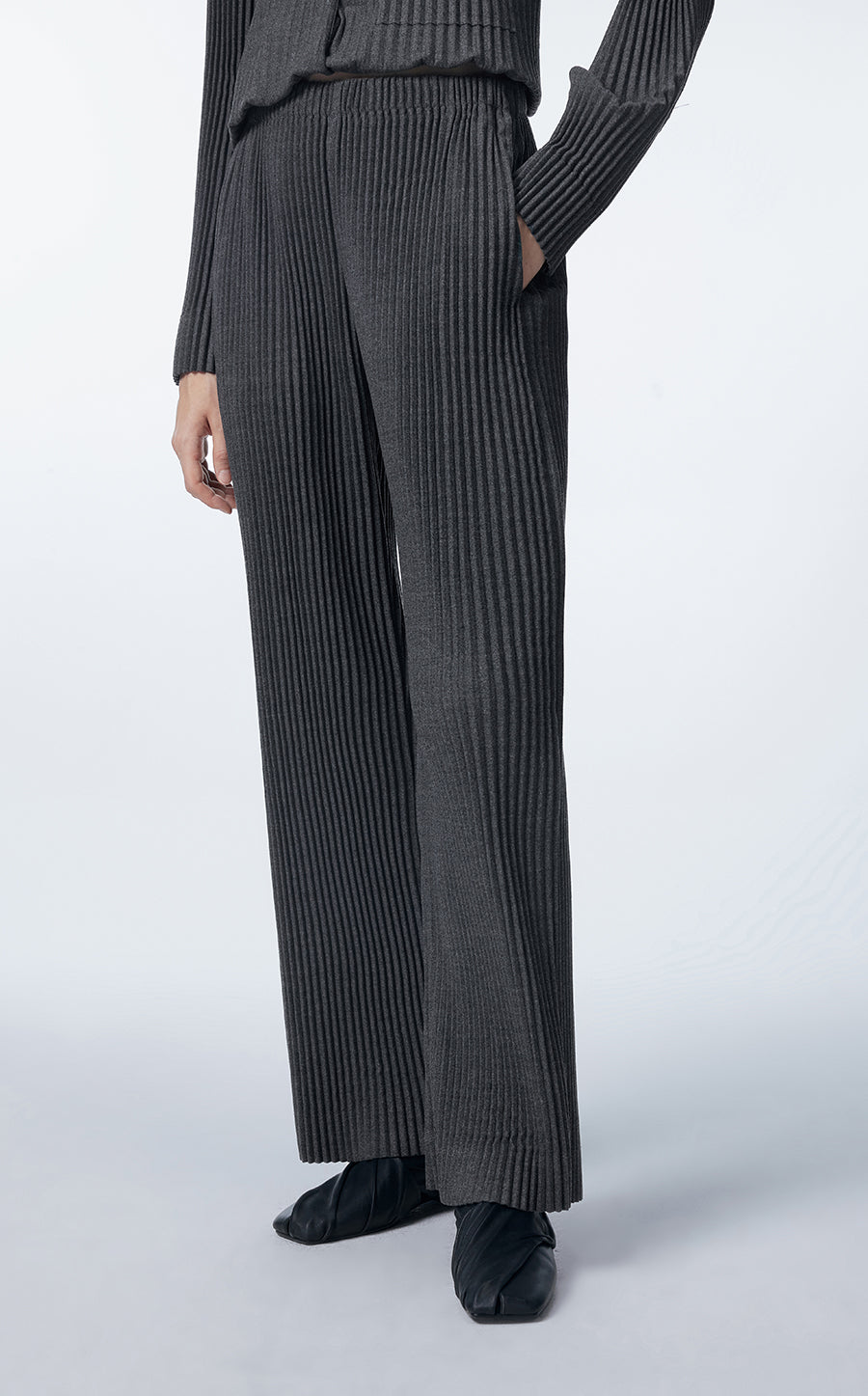 Pants / JNBY Pleats Wool Long Pants